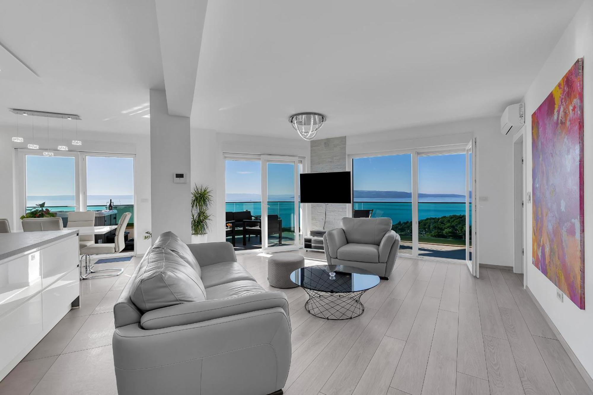 Exclusive Penthouse Big Blue With Private Jacuzzi Lägenhet Makarska Exteriör bild